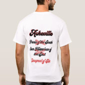 Asheville - Cesspool of Sin T-shirt (Achterkant)