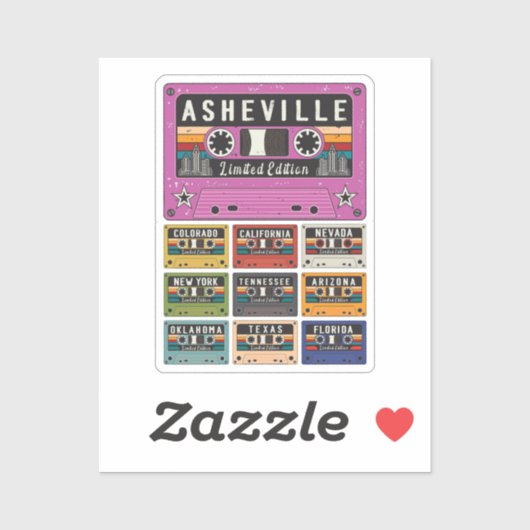  Asheville City reizen Sticker (Vel)