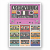  Asheville City reizen Sticker (Voorkant)