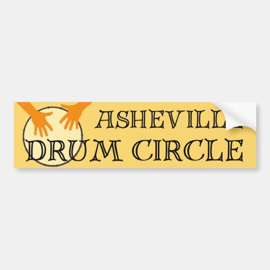 Asheville Drum Circle Bumpersticker (Voorkant)