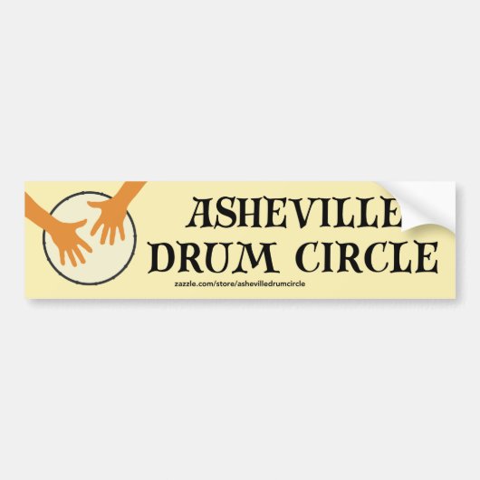 Asheville Drum Circle Bumpersticker (Voorkant)