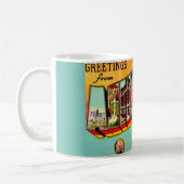  Asheville NC Briefkaart Koffiemok (Links)