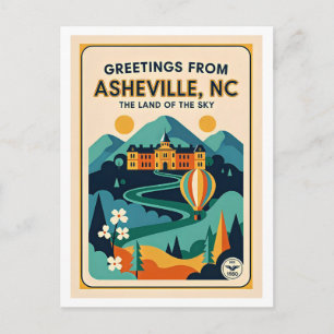 Asheville NC Het Land van de Hemel Briefkaart