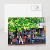 Asheville NC Outdoor Cafe Briefkaart (Voorkant / Achterkant)