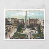 Asheville NC, Pack Square 1920s  Briefkaart (Voorkant)