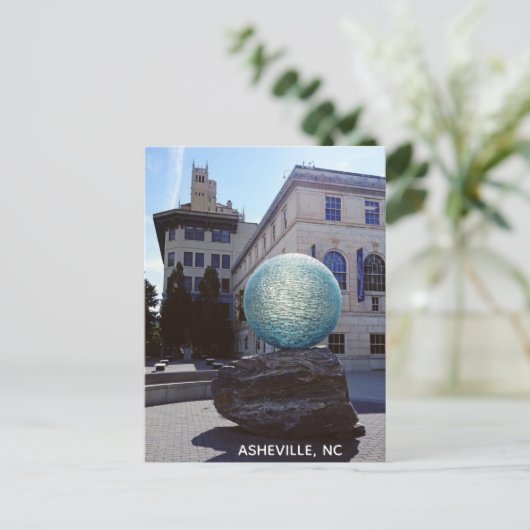 Asheville North Carolina Art Museum Revel Foto Briefkaart (Staand voorkant)