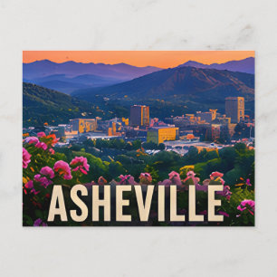 Asheville North Carolina Berg Reis Cadeau Briefkaart