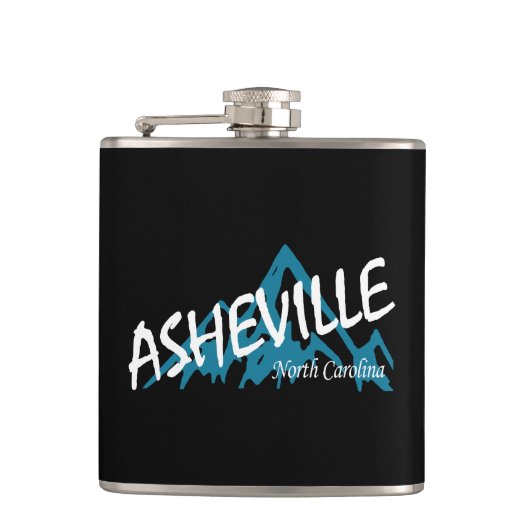 Asheville North Carolina Bergen Heupfles (Voorkant)