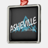 Asheville North Carolina Bergen Metalen Ornament (Links)