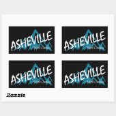 Asheville North Carolina Bergen Rechthoekige Sticker (Vel)