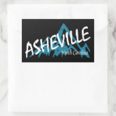 Asheville North Carolina Bergen Rechthoekige Sticker (Tas)