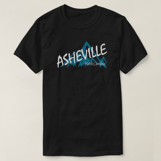 Asheville North Carolina Bergen T-shirt (Design voorkant)