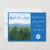 Asheville North Carolina Bewaar de datummagneet Magnetische Uitnodiging (Voorkant)