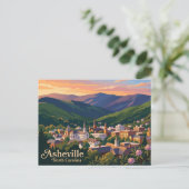 Asheville North Carolina Briefkaart (Staand voorkant)