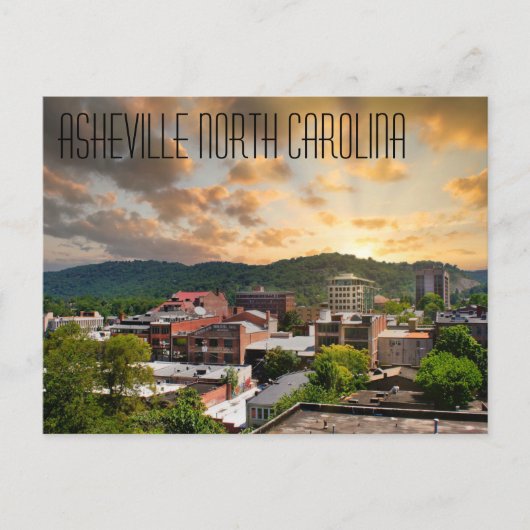 Asheville North Carolina Briefkaart (Voorkant)