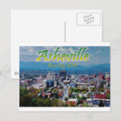 ASHEVILLE, NORTH CAROLINA BRIEFKAART (Voorkant / Achterkant)