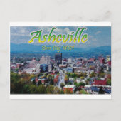 ASHEVILLE, NORTH CAROLINA BRIEFKAART (Voorkant)