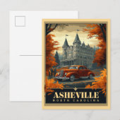  Asheville, North Carolina Briefkaart (Voorkant / Achterkant)