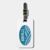 Asheville North Carolina buitendeuren Bagagelabel (Voorkant verticaal)