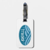 Asheville North Carolina buitendeuren Bagagelabel (Achterkant verticaal)