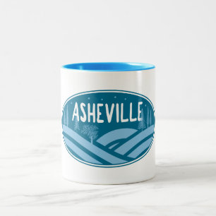 Asheville North Carolina buitendeuren Tweekleurige Koffiemok