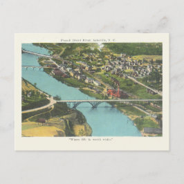  Asheville North Carolina Franse Broad River Briefkaart
