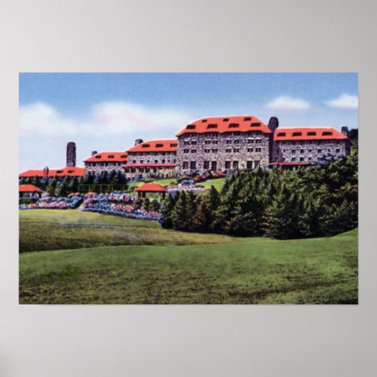 Asheville North Carolina Grove Park Inn Poster (Voorkant)