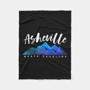 Asheville North Carolina Kamperen Wandelen Skiën F Fleece Deken