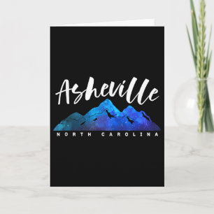 Asheville North Carolina Kamperen Wandelen Skiën F Kaart
