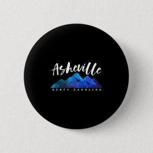 Asheville North Carolina Kamperen Wandelen Skiën F Ronde Button 5,7 Cm