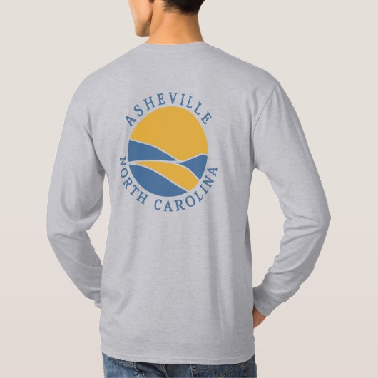 Asheville North Carolina Long-sleeve T-shirt (Achterkant)