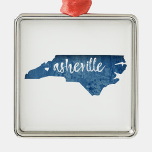 Asheville, North Carolina Metalen Ornament
