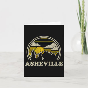 Asheville North Carolina NC T Shirt  Wandelen Kaart