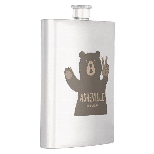 Asheville North Carolina Peace Beer Flacon (Rechts)