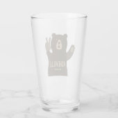 Asheville North Carolina Peace Beer Glas (Achterkant)
