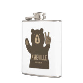 Asheville North Carolina Peace Beer Heupfles (Links)