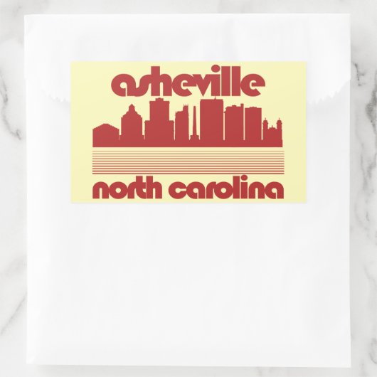 Asheville, North Carolina Rechthoekige Sticker (Tas)