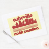Asheville, North Carolina Rechthoekige Sticker (Envelop)