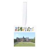 Asheville North Carolina Reisfoto's Kerstmis Decoratie (Voorkant)