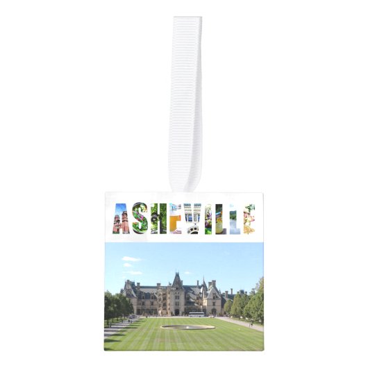 Asheville North Carolina Reisfoto's Kerstmis Decoratie (Voorkant)