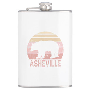 Asheville North Carolina Retro Beer Heupfles