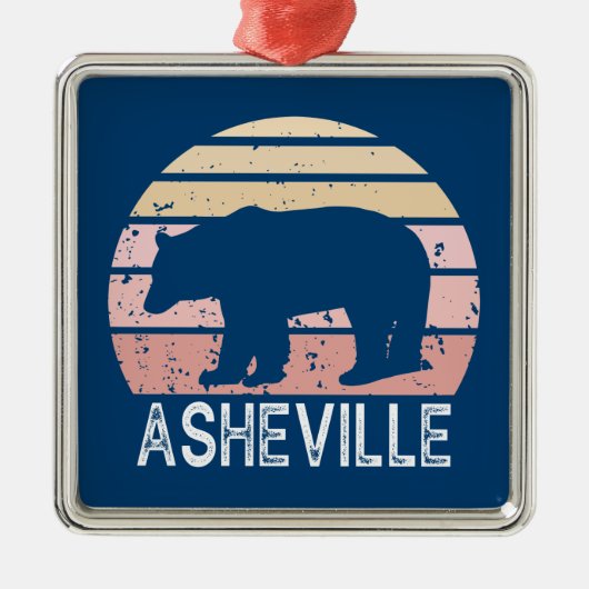 Asheville North Carolina Retro Beer Metalen Ornament (Voorkant)