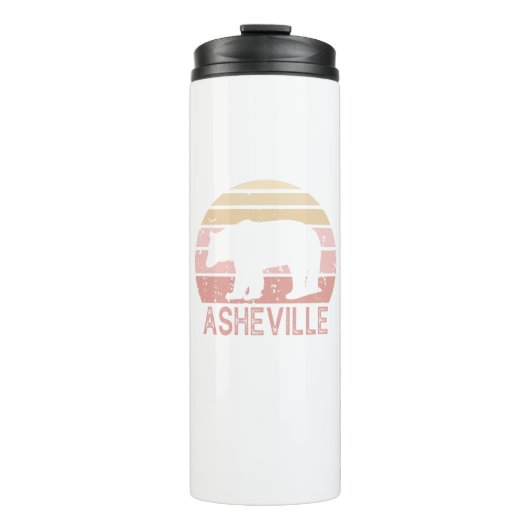 Asheville North Carolina Retro Beer Thermosbeker (Voorkant)