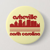 Asheville, North Carolina Ronde Button 7,6 Cm (Voorkant)