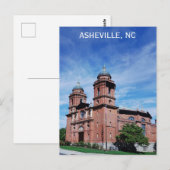 Asheville North Carolina Saint Lawrence Church Briefkaart (Voorkant / Achterkant)