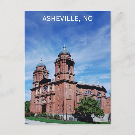 Asheville North Carolina Saint Lawrence Church Briefkaart (Voorkant)