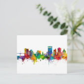 Asheville North Carolina Skyline Briefkaart (Staand voorkant)