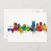 Asheville North Carolina Skyline Briefkaart (Voorkant / Achterkant)