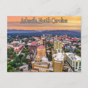 Asheville North Carolina Sunset Briefkaart