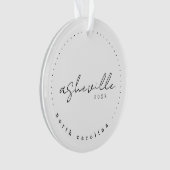 Asheville North Carolina Travel USA Simple Ornament (voorkant)